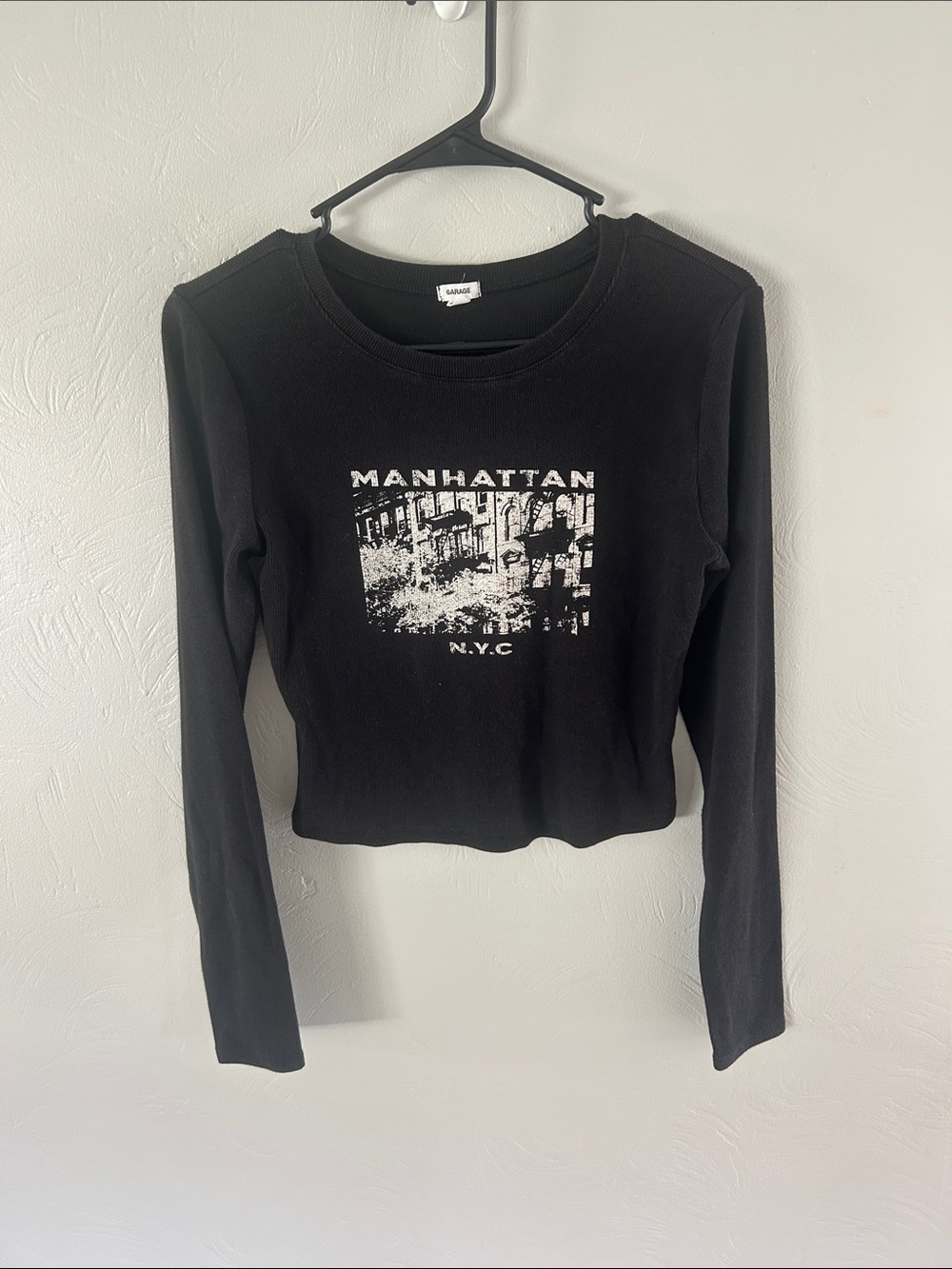Garage Long sleeve black Tee Top